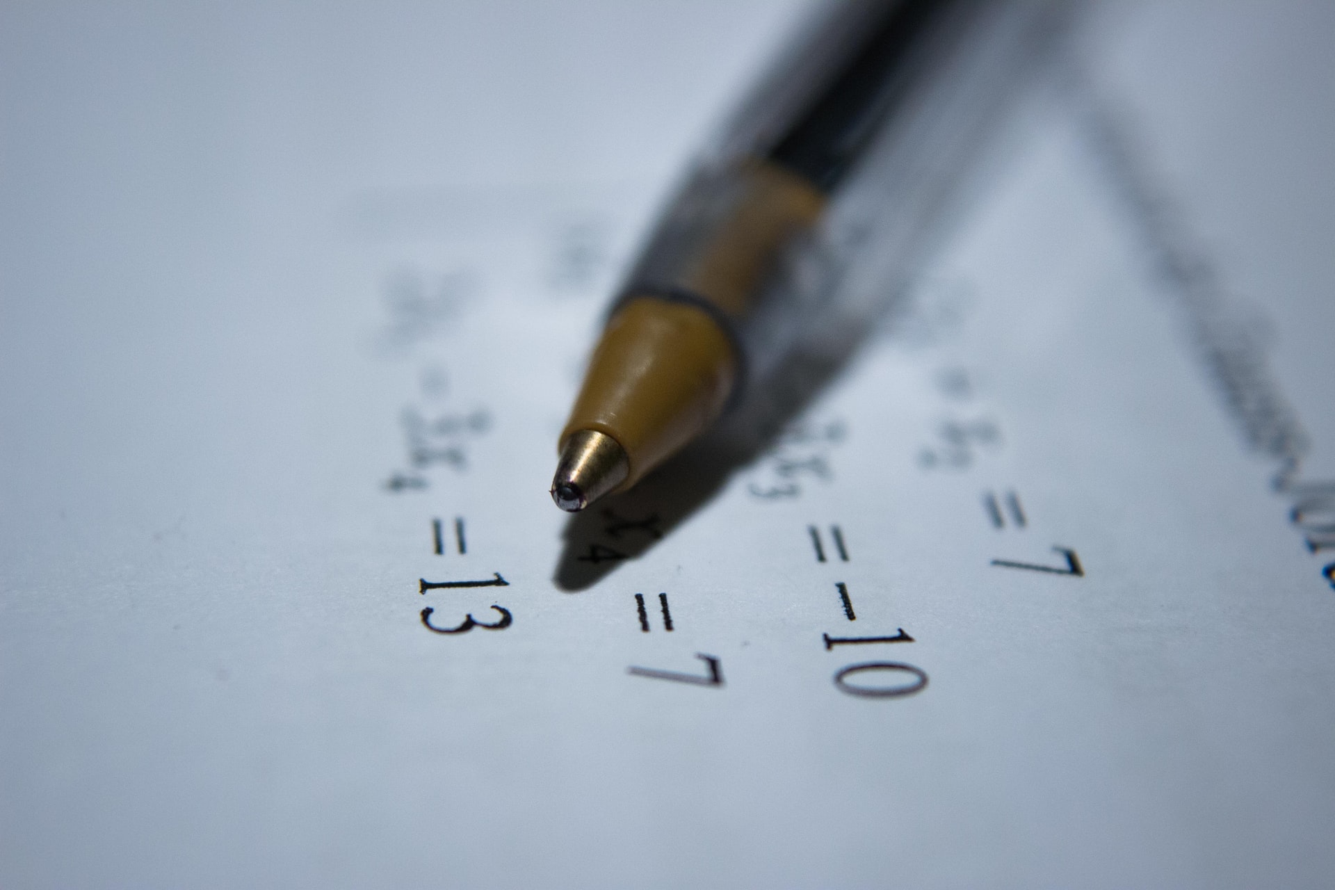 équations de mathématiques