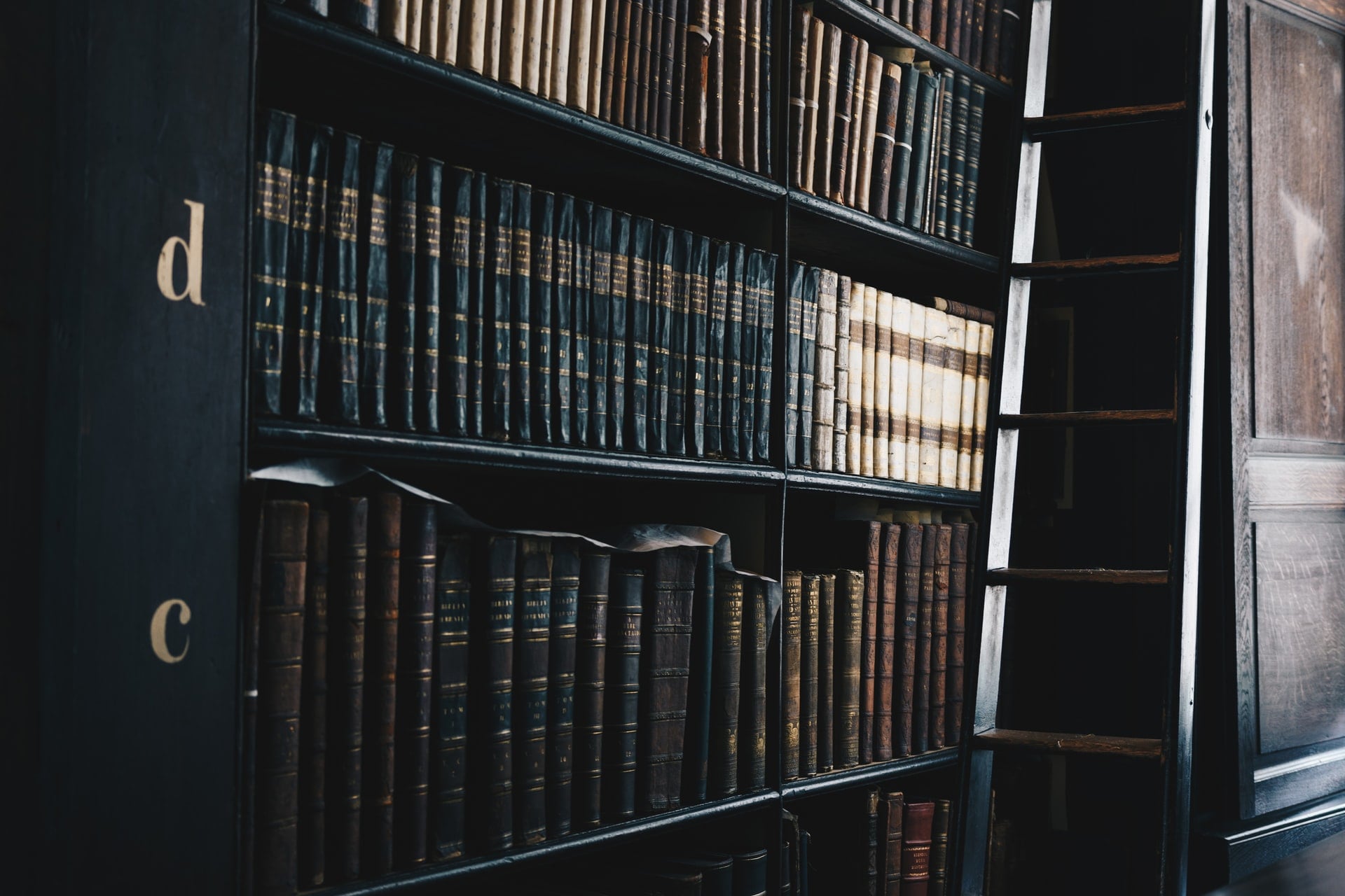livres de philosophie dans une bibliothèque