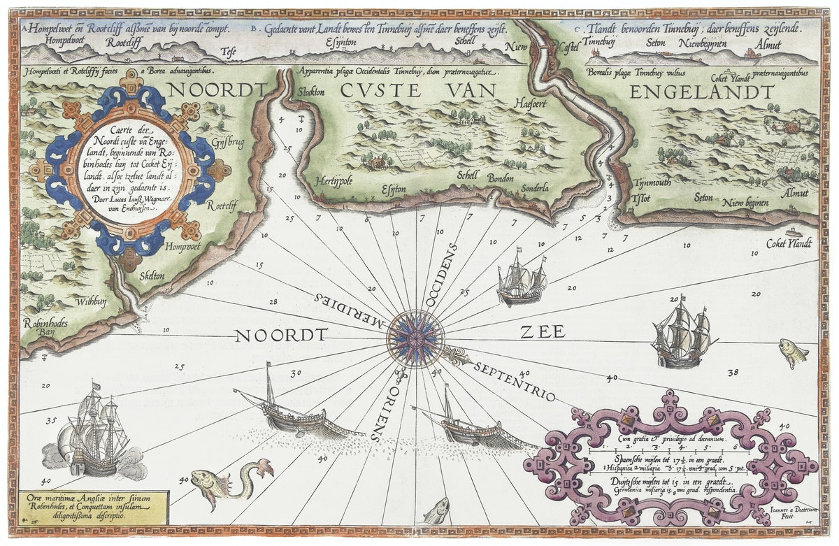 ancienne carte des côtes du sud de l'Angleterre