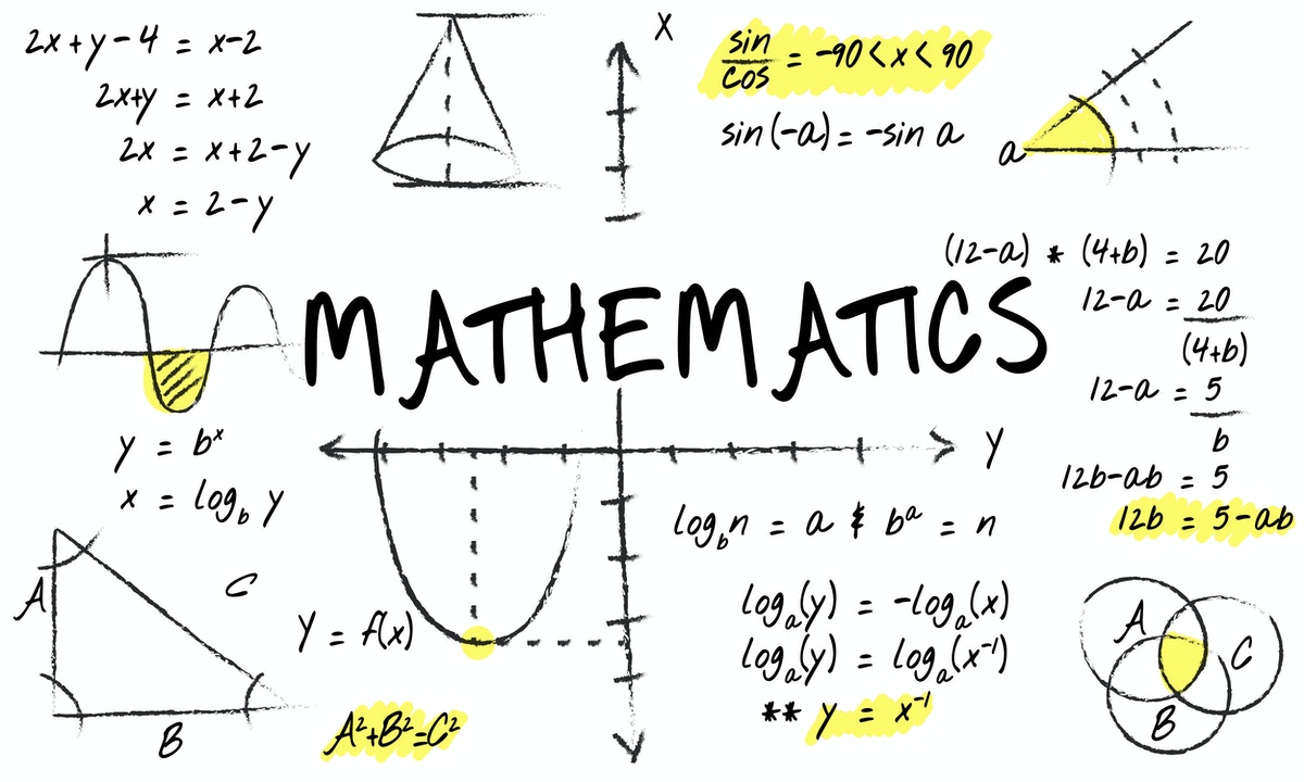 un tableau symbolisant tout ce qu'on fait comme type d'exercices en maths