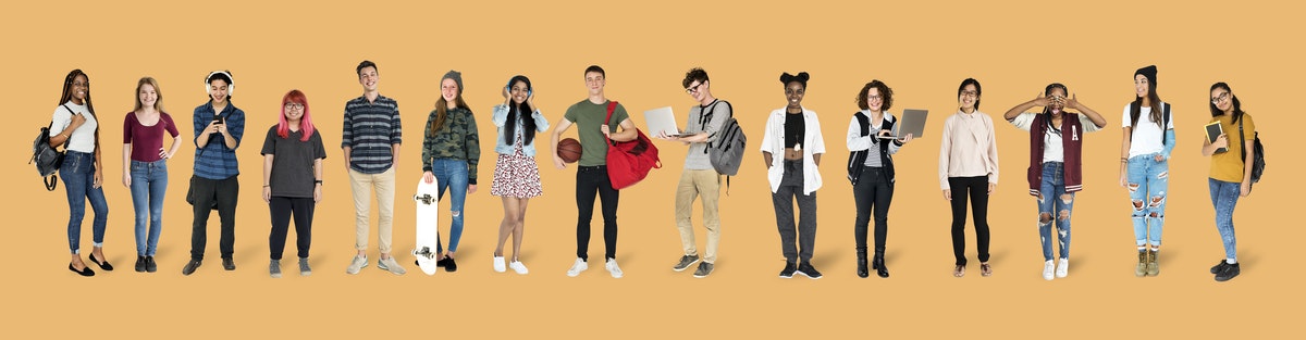une liste d'élèves de lycée en train de travailler