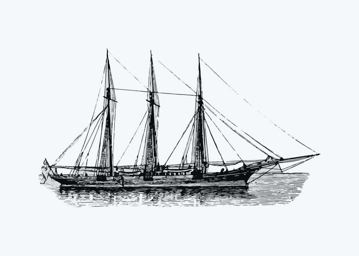 un navire voilier de l'histoire du XVIIIe siècle